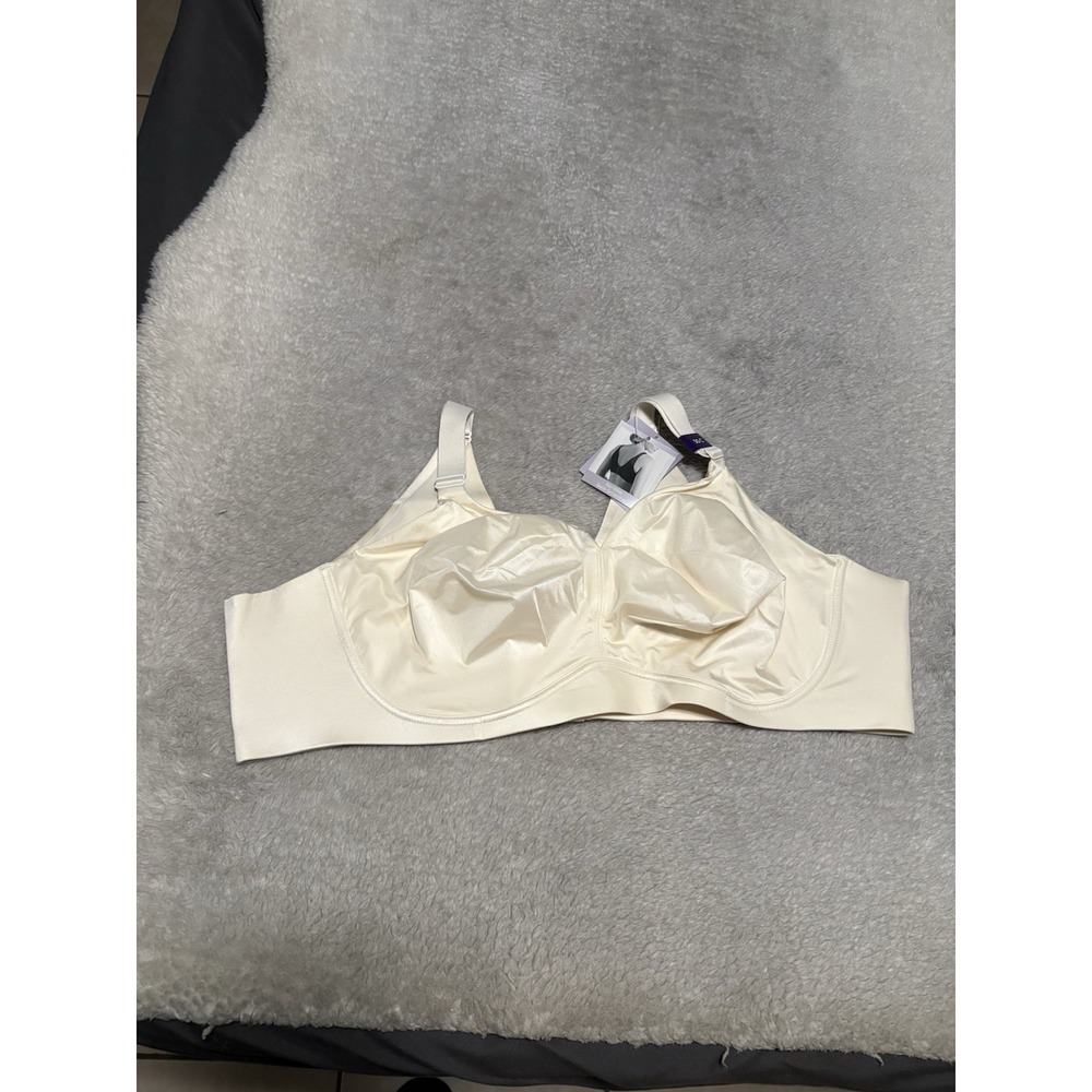New Catherine's Intimates No Wire Back Smoother Bras Size 50C Cream